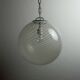 Vintage Swirl Murano pendant lamp, Italy, 1970s