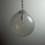 Vintage Swirl Murano pendant lamp, Italy, 1970s