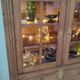 Vintage oak display cabinet