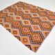 6x8 Multicolor Geometric Style Anatolian Vintage Kilim Rug, 177x236Cm
