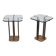 Stunning pair Peter Ghyczy T18 Side Tables 1970s