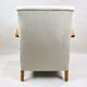 Fauteuil en velours beige allemand Art Déco, années 1960