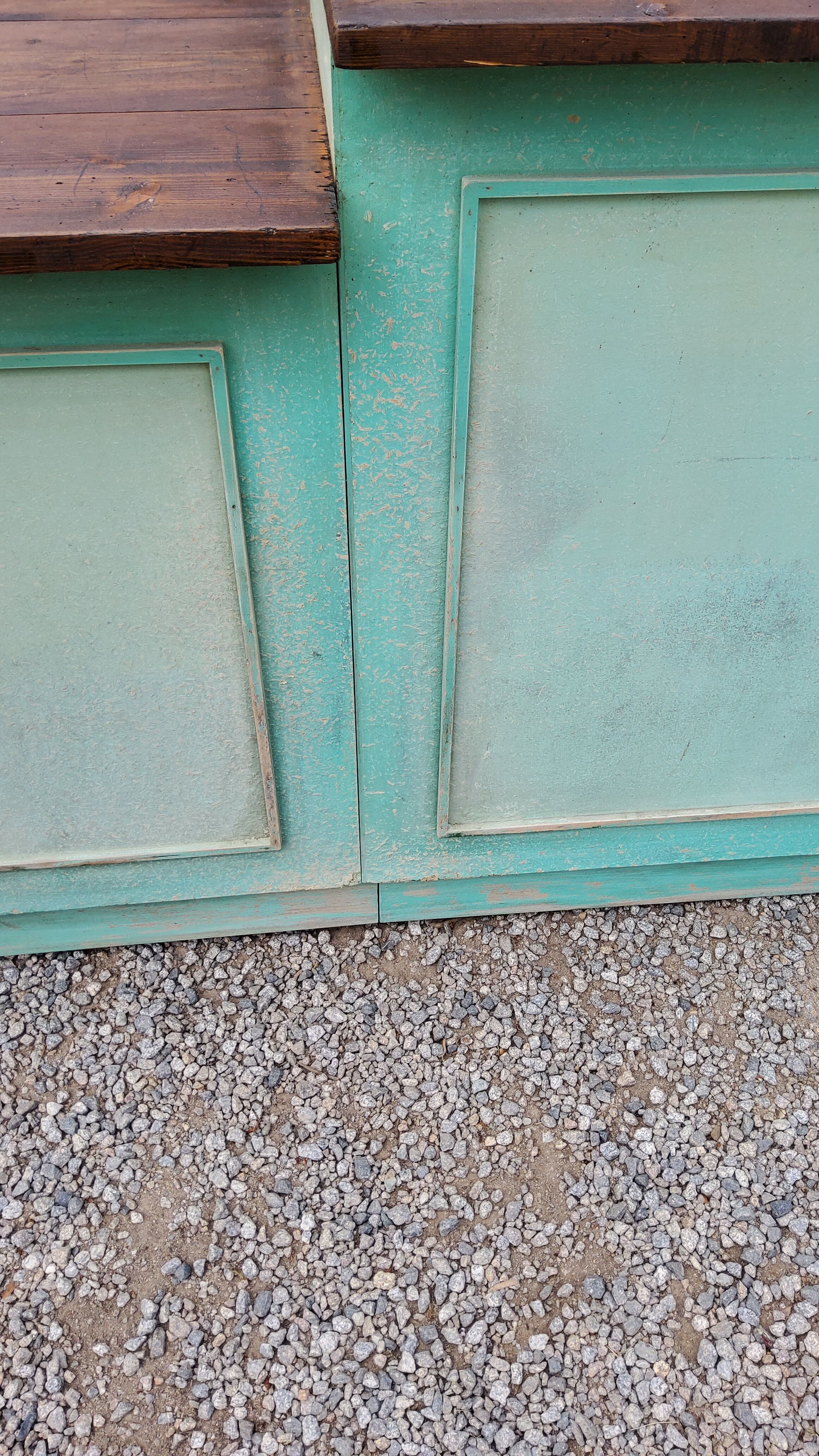 Hardware counter of the 50s 8 drawers 1 niche 250cm