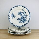 8 assiettes anciennes modèle Chardons par Gien