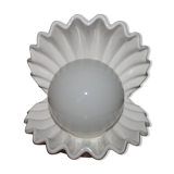 Vintage ceramic shell lamp