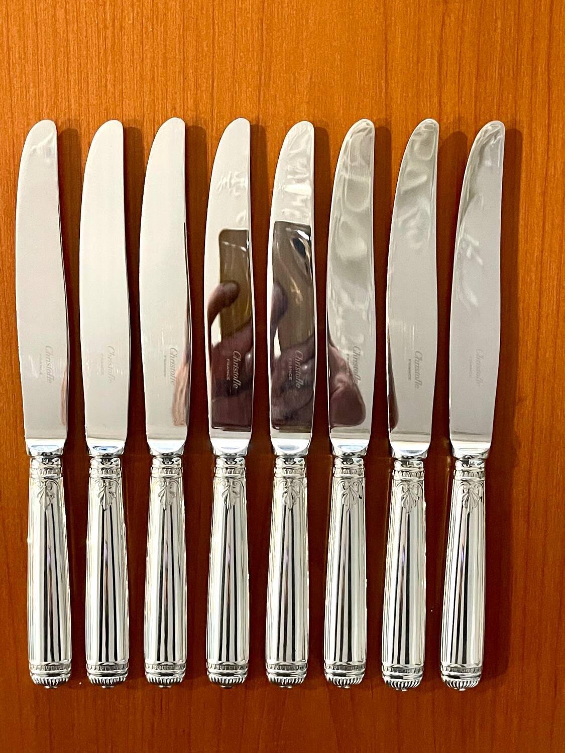 Christofle malmaison 8 person 40 piece cutlery set near new condition