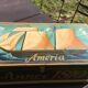 Coffre en bois peint  "Améria 1810"