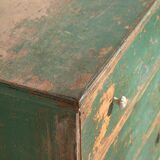 Grande commode ancienne à patine verte (c.1940) #62