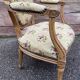 Pair of louis xvi style living room armchairs