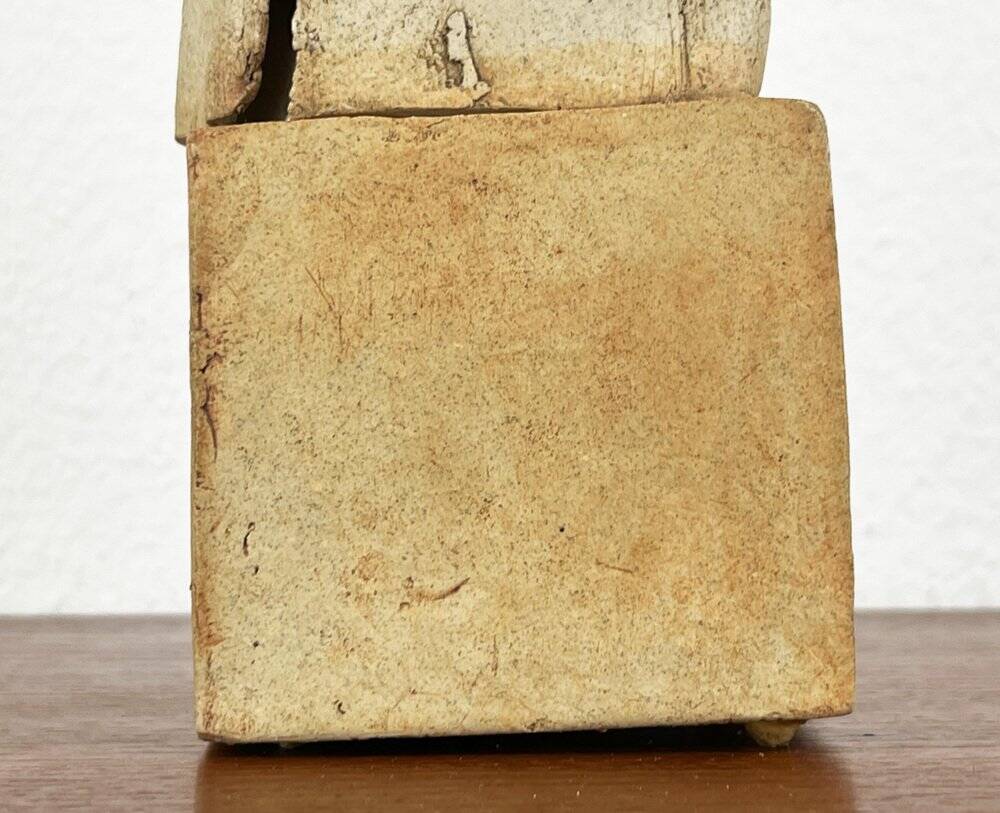 Klaus Lehmann, German postmodern brutalist sculpture of studio pottery column no. 247 78, 1978, ceramic
