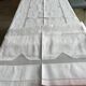 Nappe fil brodée main Art déco et 12 serviettes
