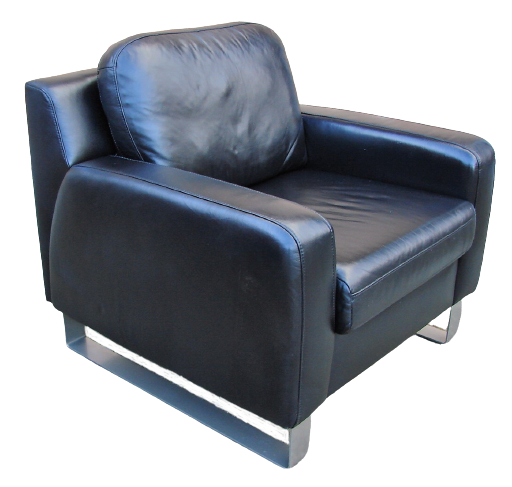 Musterring leather armchair, Germany 1980's.