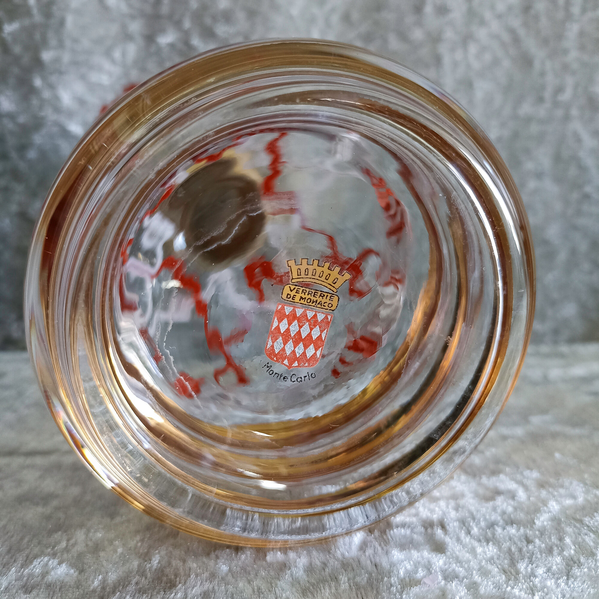 Liquor decanter from the Monaco glassworks