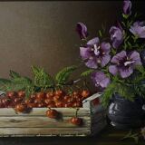 Painting Natur Morte cherry