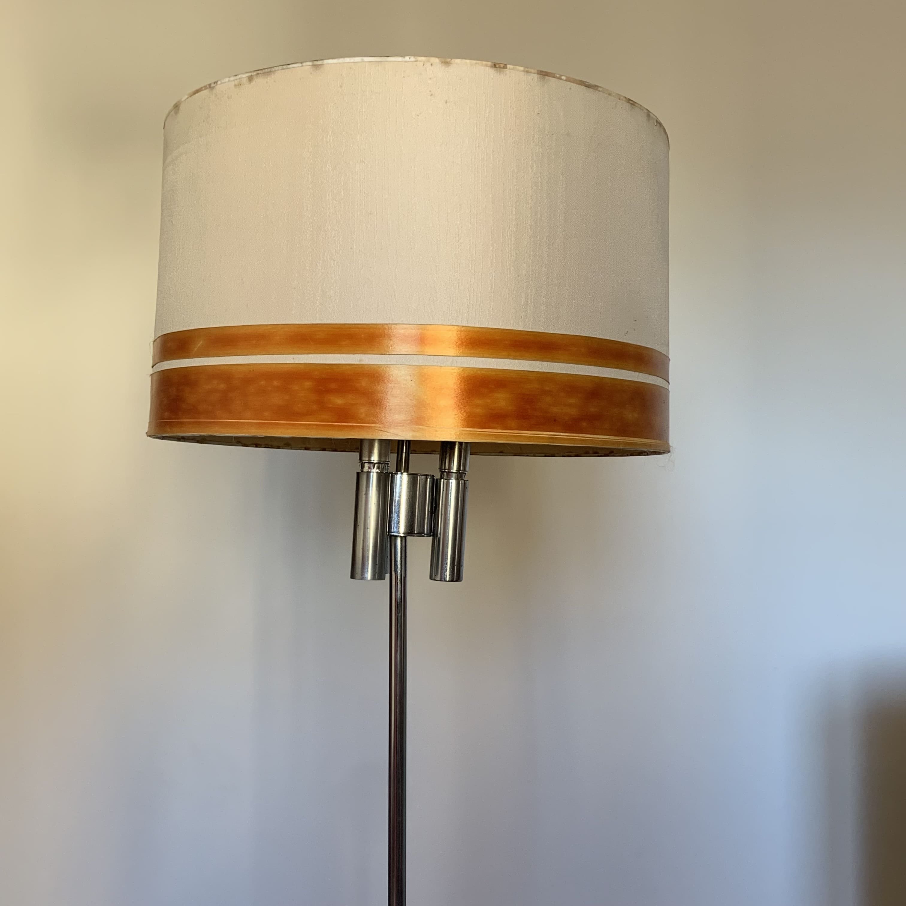 Vintage chrome floor lamp