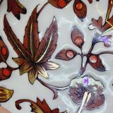 Longwy Cloisonné Enameled Basket Empty Pocket Cup Flowers Fe