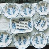 Asparagus sets 12 plates and a draining dish Limcolor