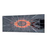 Coffee table in wrought iron and earthenware tiles by Ferlor