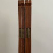 Vintage Asian carved teak screen — mid-20th century