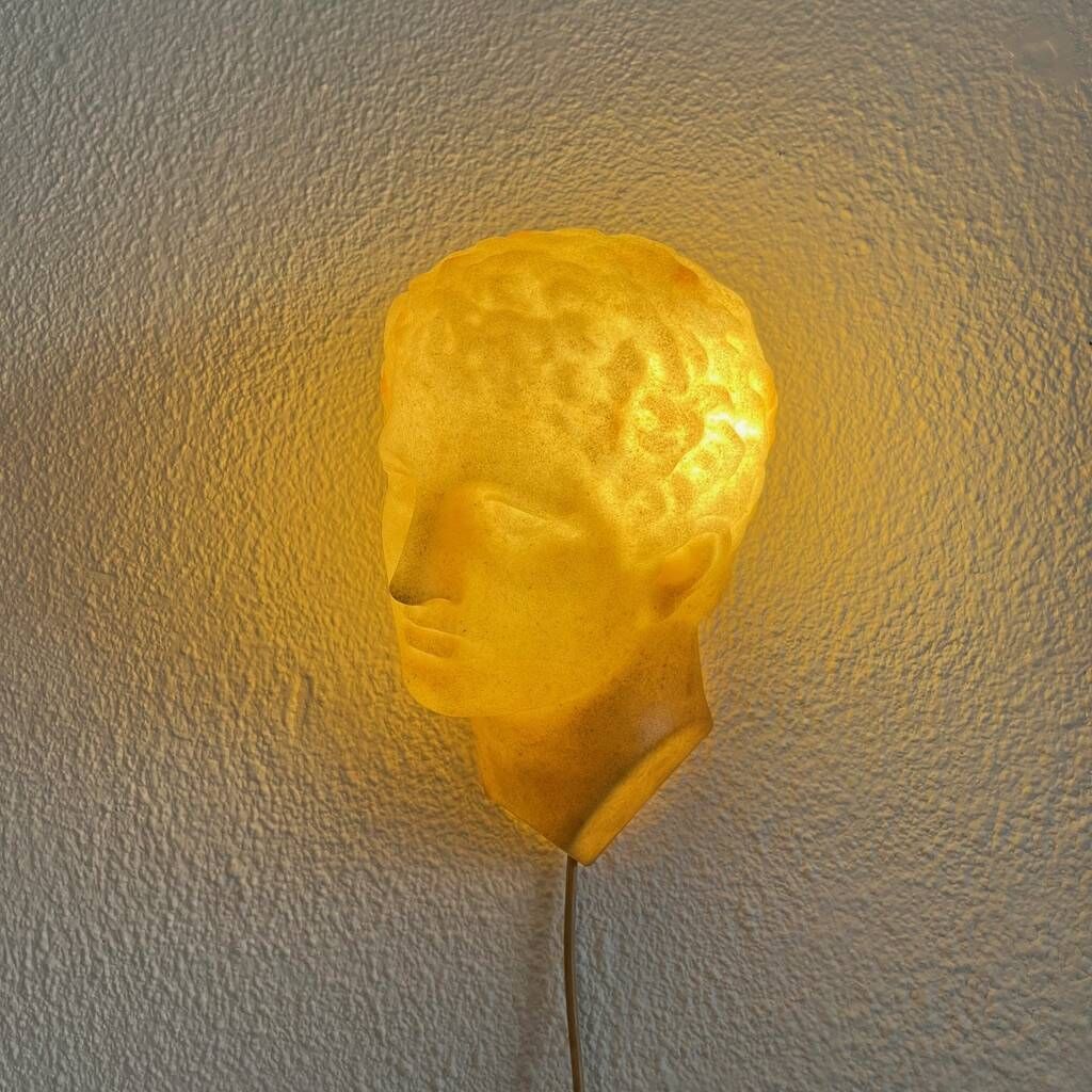 Adonis Wall Lamp in Fibreglass by André Cazenave, France circa 1970