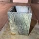 Series of three nesting tables in green marble, 1970