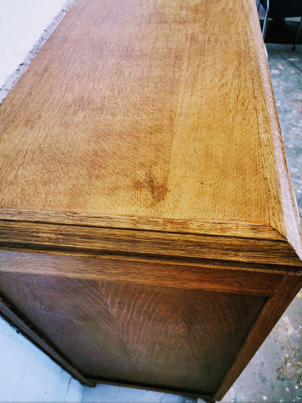 Vintage compass feet chest of drawers