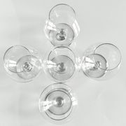 5 verres à cognac en cristal Saint-Louis