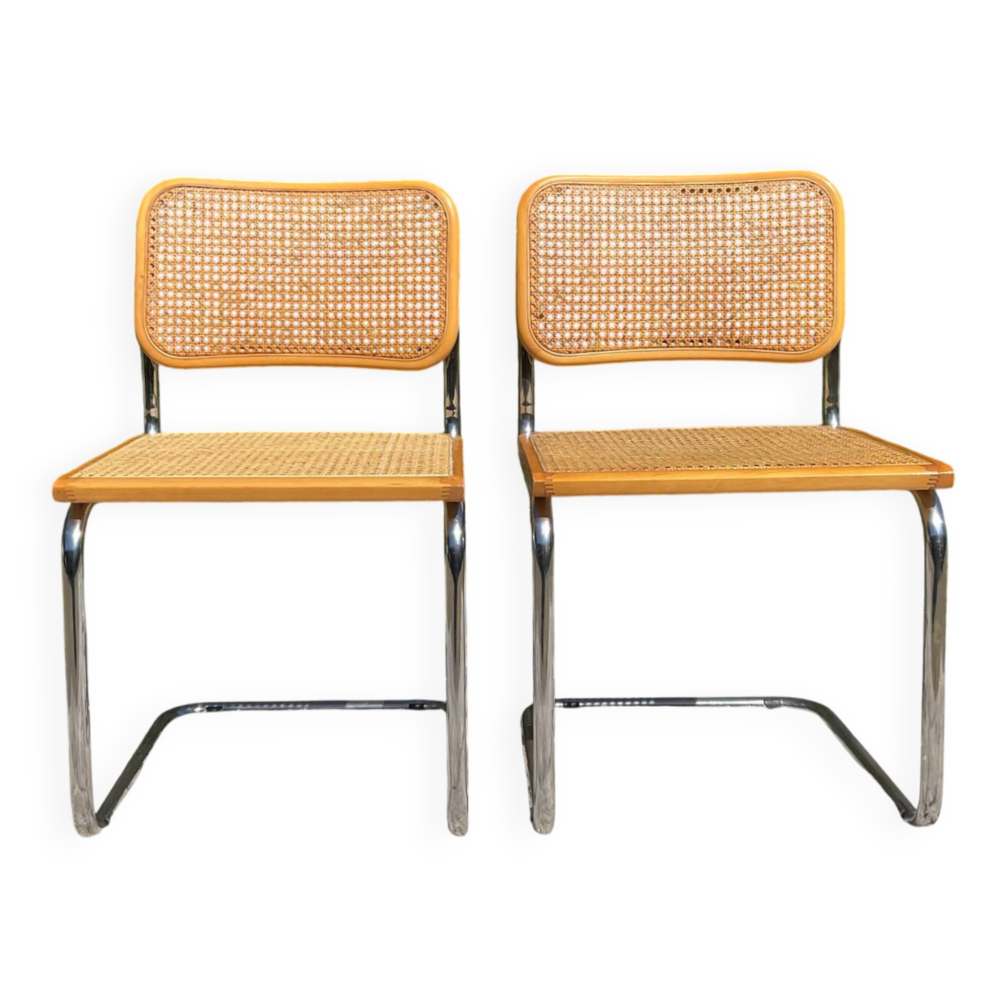 Paire de chaises Marcel Breuer Cesca B32