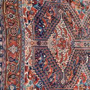 Ancient persian ghashghai carpet 130x182 cm
