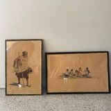 2 aquarelles Albert Ramanda