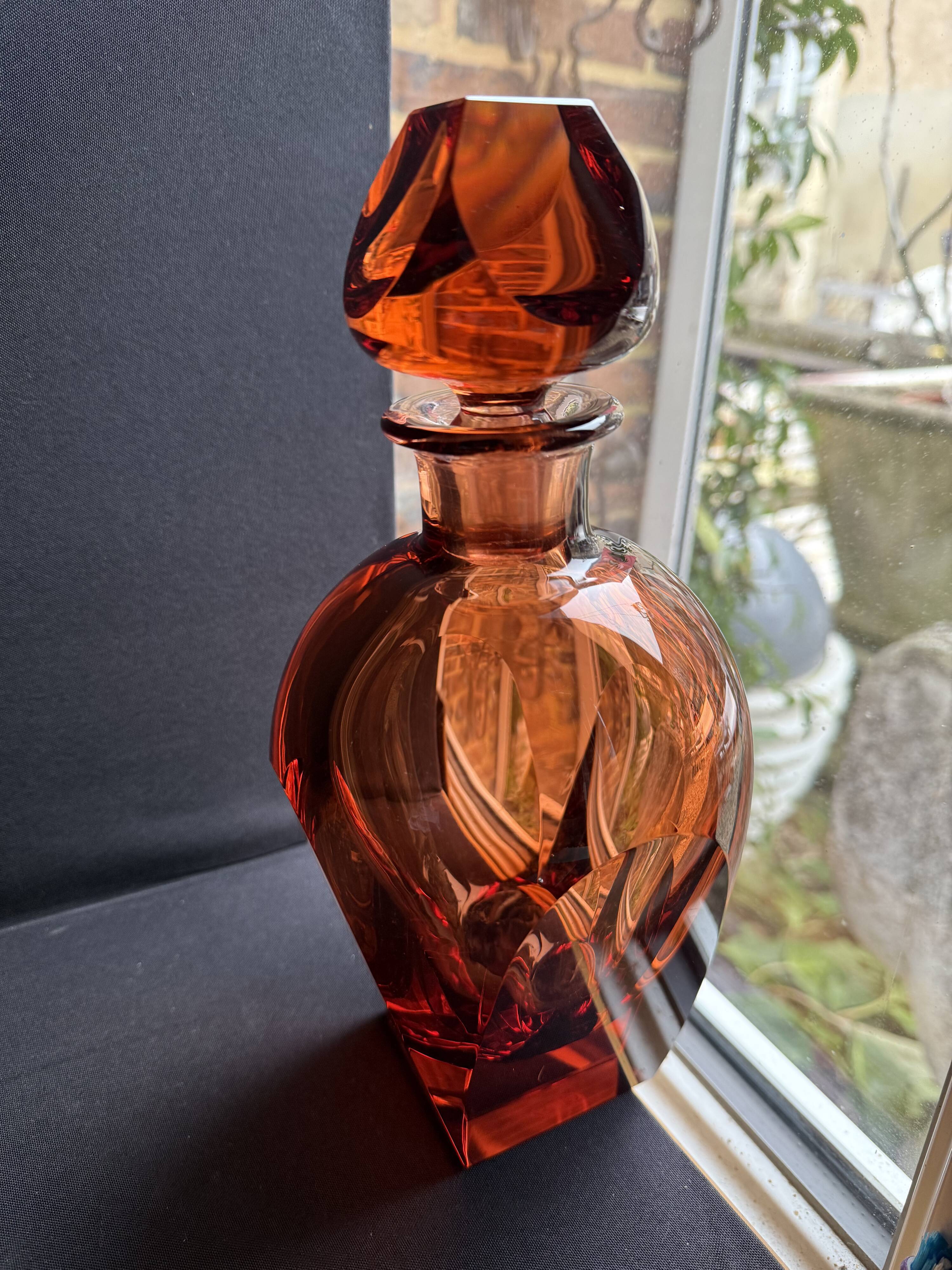 Whiskey or Bourbon Decanter – Moser Luxury Crystal – Rudolph Eschler