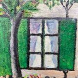 Country house landscape painting