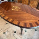 Louis XVI style oval marquetry table – 1.70 m
