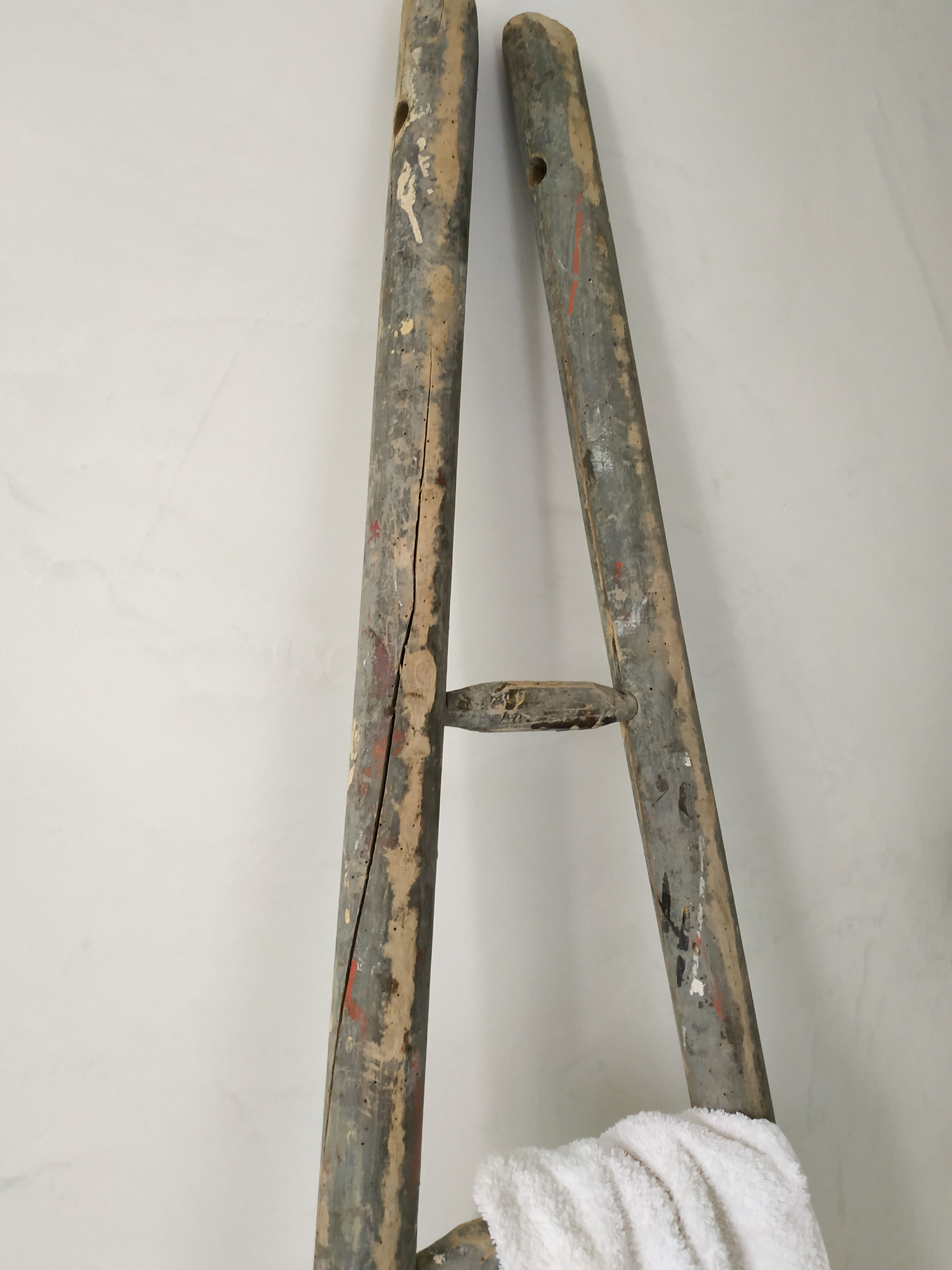 Old wooden farm scale patinated grey