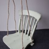 Wooden chair swing for hanging