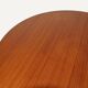 Round extendable dining table in teak – 1960s