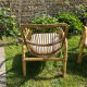 Vintage 1970s rattan armchair pair