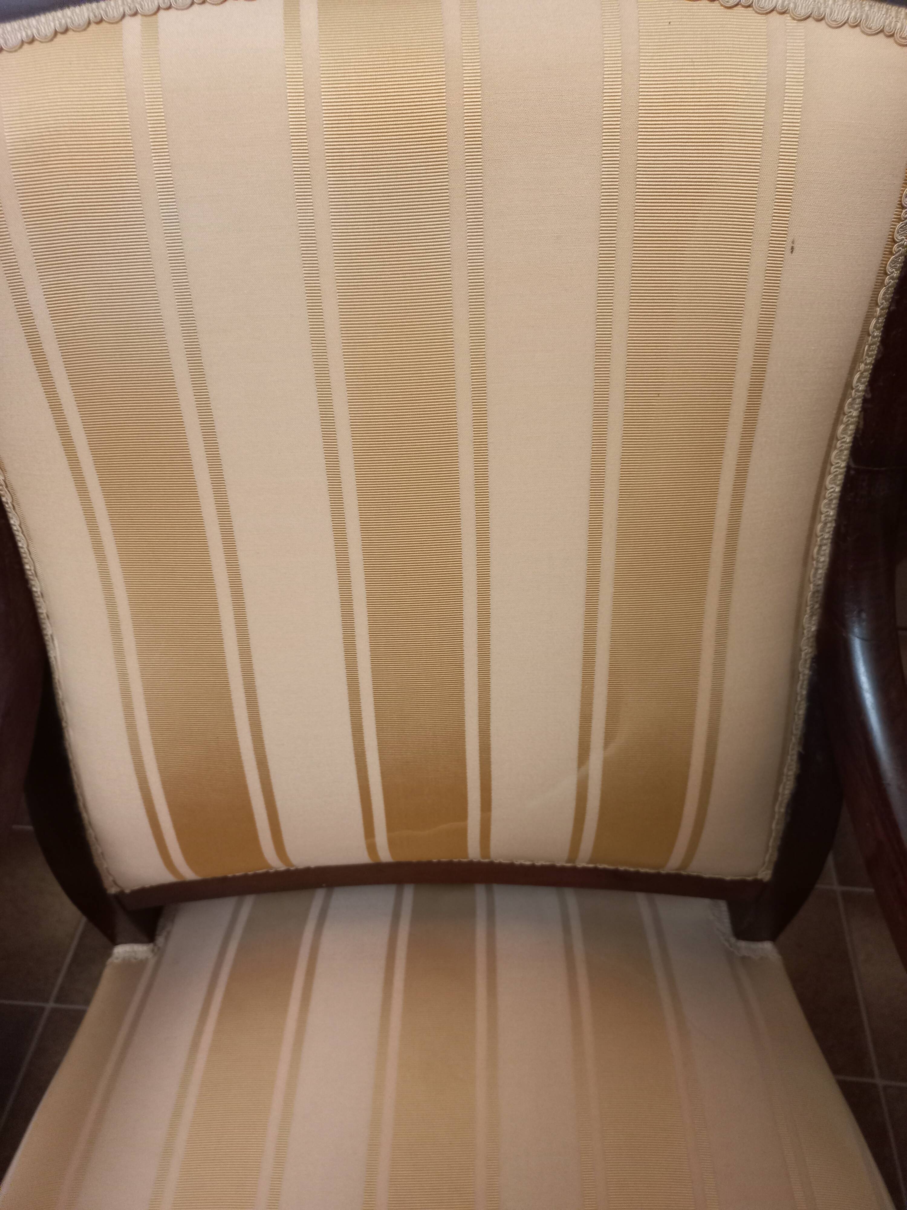 Pair of early 19th century mahogany armchairs