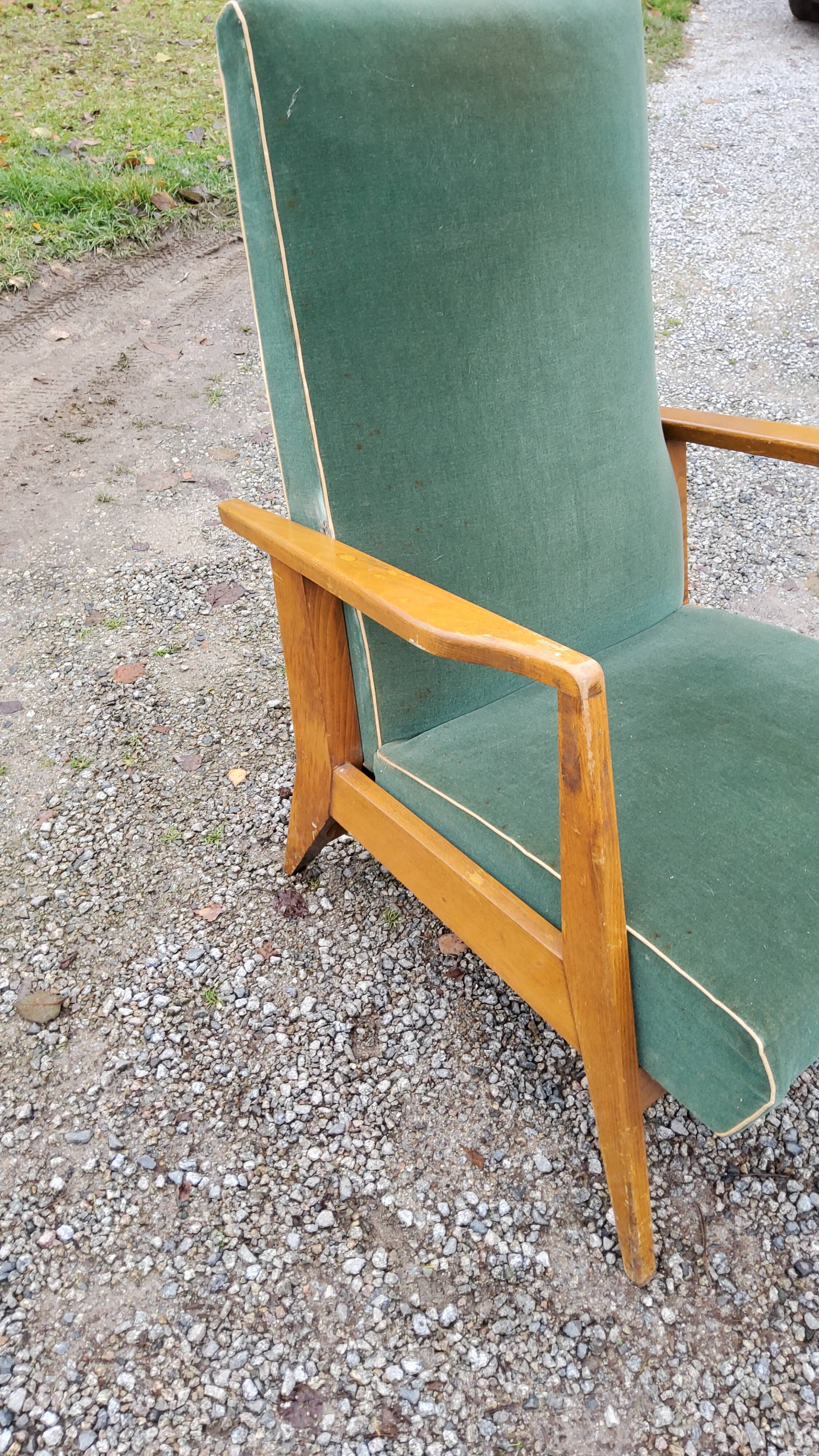 Paire de fauteuils des années 50 GMC pieds compas