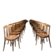 Suite de 54 chaises de bistrot