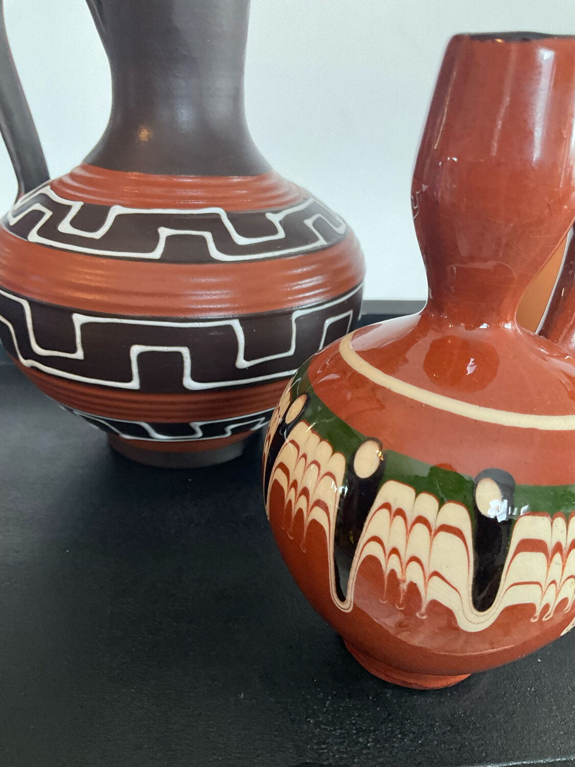 Trio of vintage ceramic vases