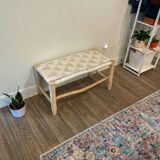 Wooden Entryway Bench with Built-in Storage - Rustic Entryway Bench for