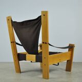 Vintage safari easy chair by john de haard / 1960s  gebroeders jonkers