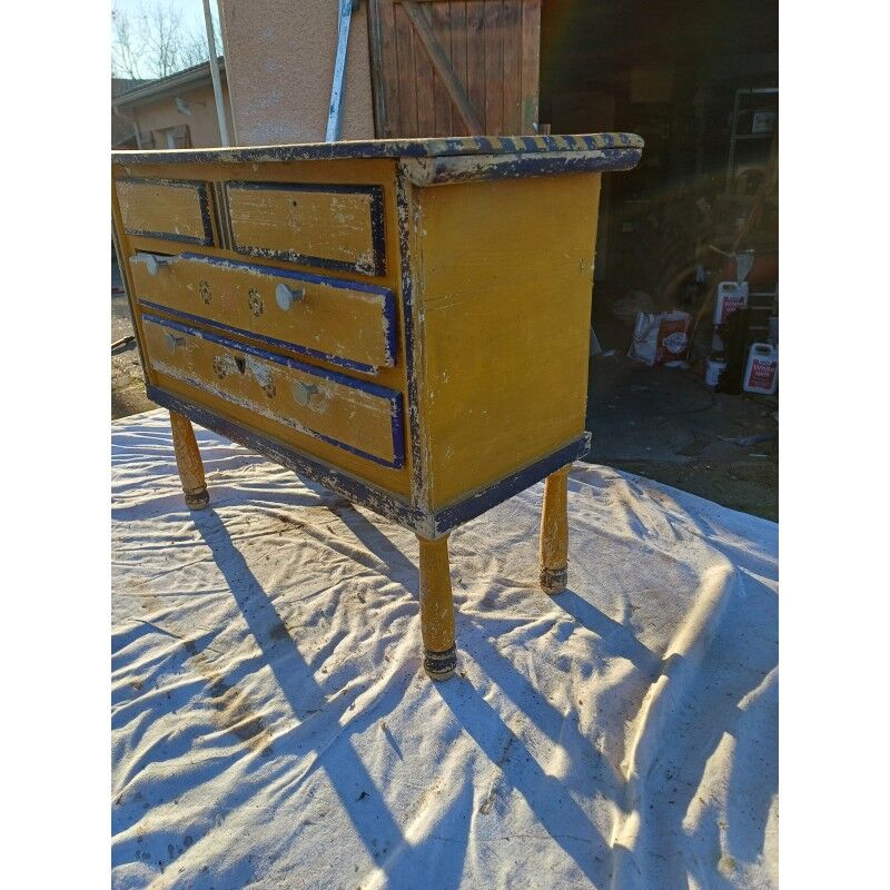 Antique wooden dollhouse furniture