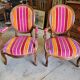 Pair of armchairs louis philippe medaillon walnut of the xix th century