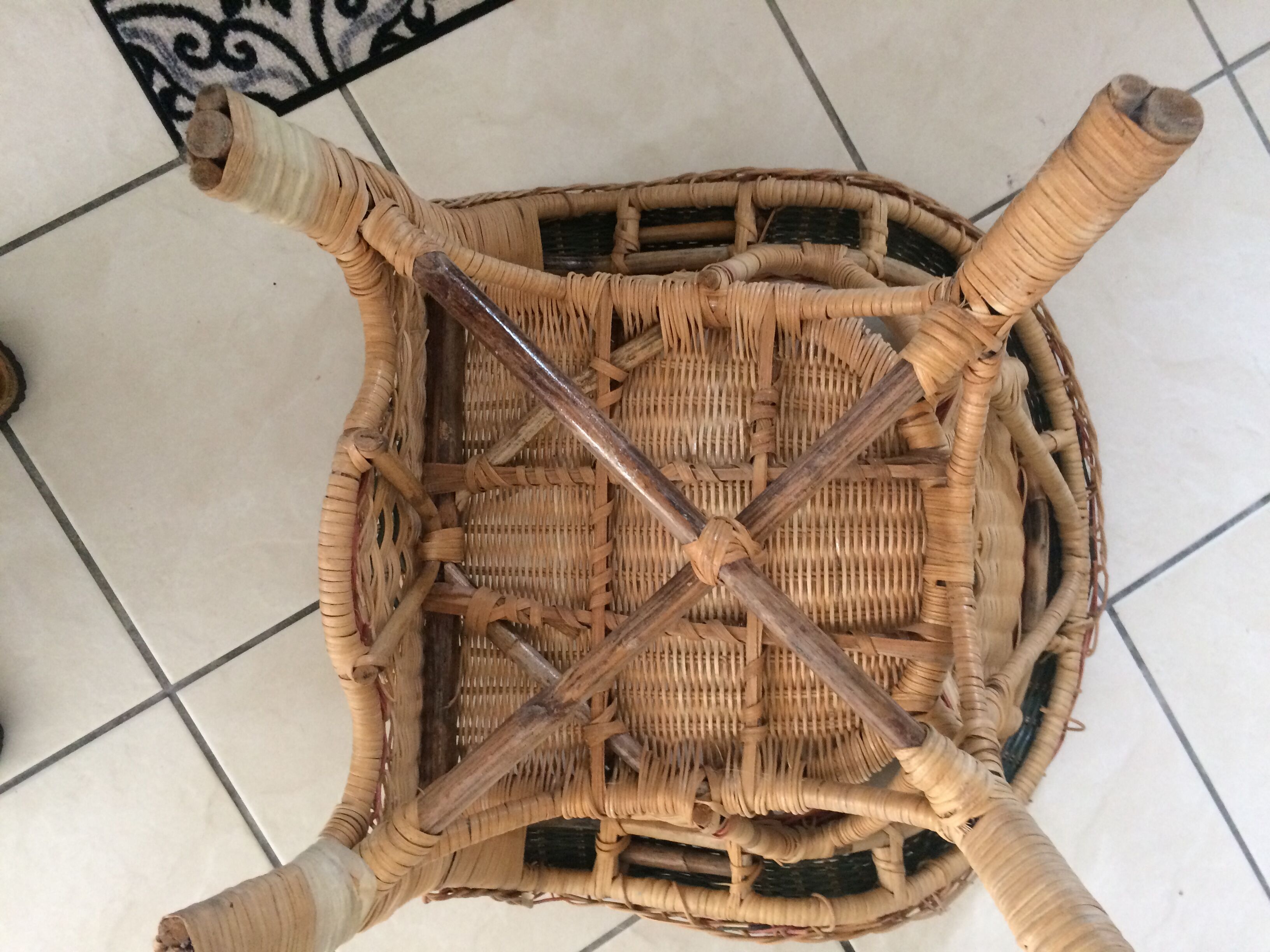 Children armchair rattan 65 years