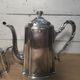 Service à café en métal argenté , cafetière et sucrier