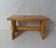 Old small wooden bench walking foot