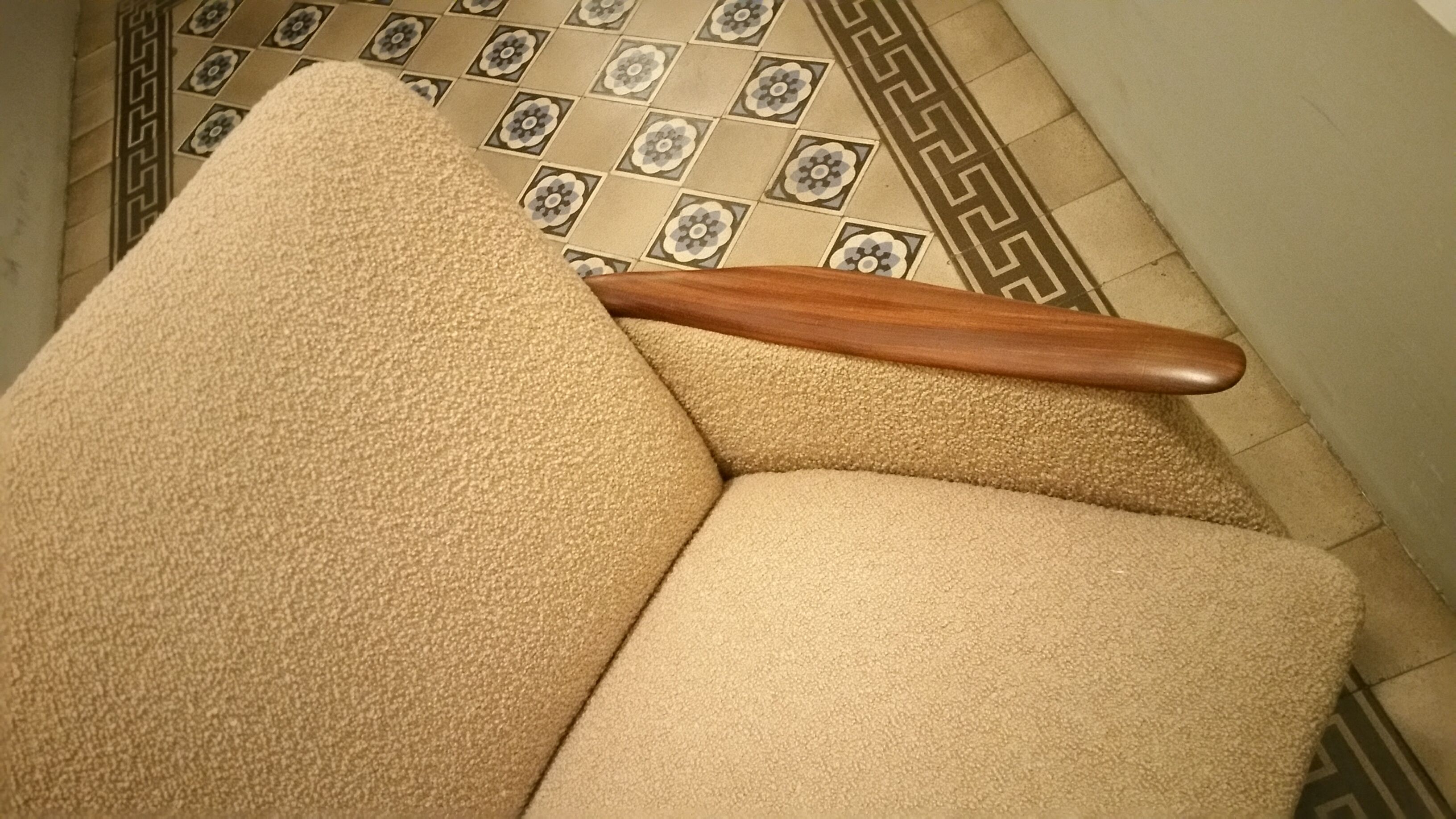 Set arc + 2 chairs 50s 60s Danish sofa good condition