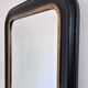 Miroir antique français Louis Philippe – noir et or, fin du 19e siècle